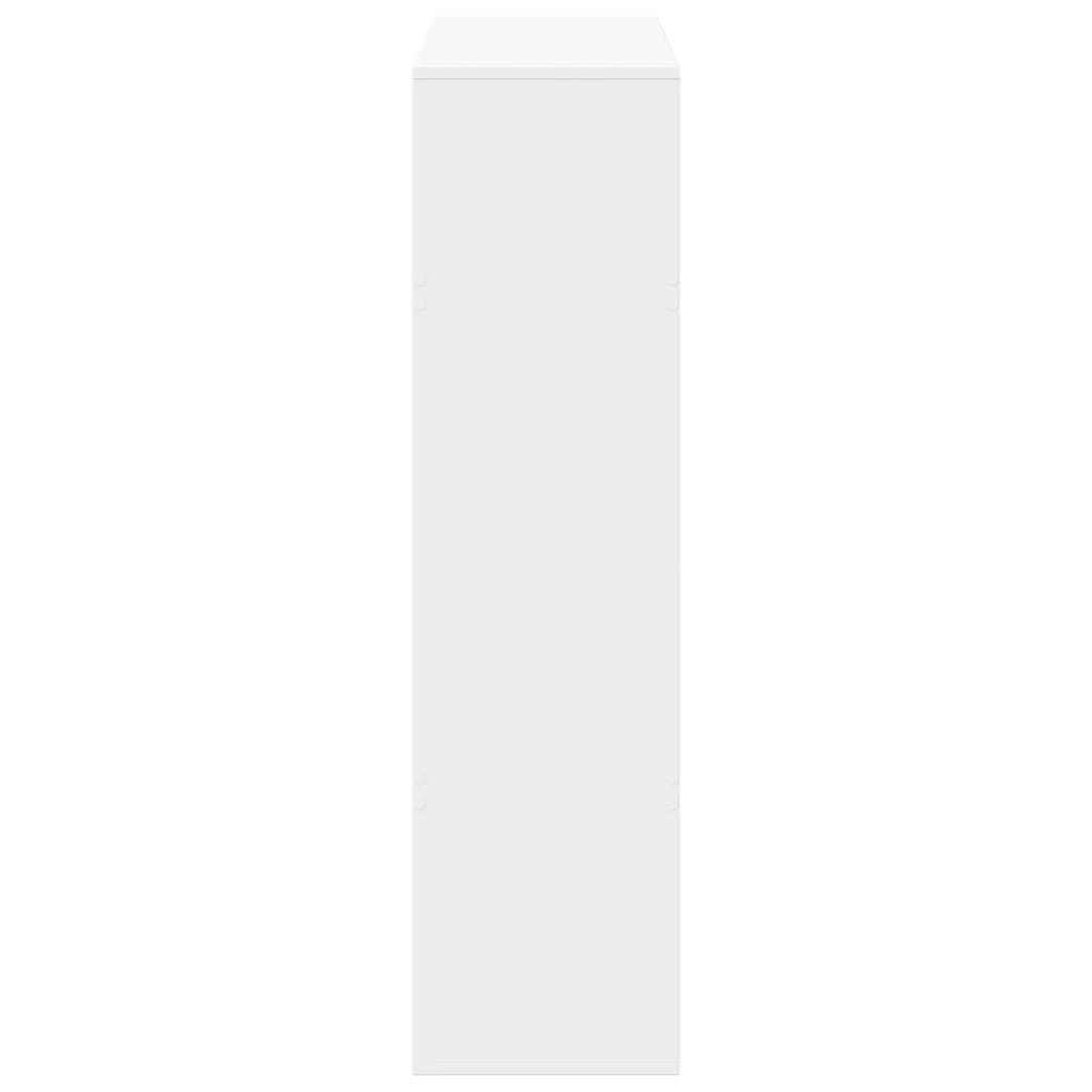Sobna pregrada bijela 100 x 33 x 125,5 cm konstruirano drvo