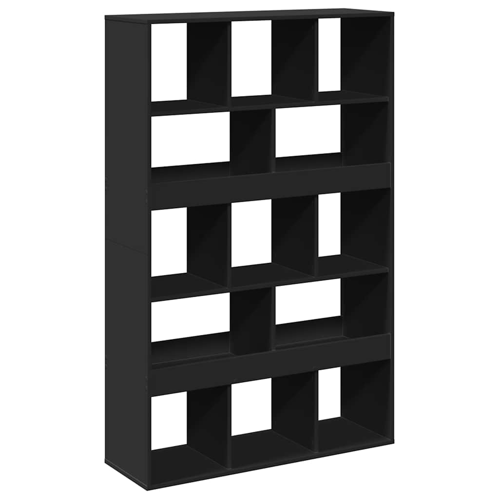 Sobna pregrada crna 100x33x156,5 cm konstruirano drvo