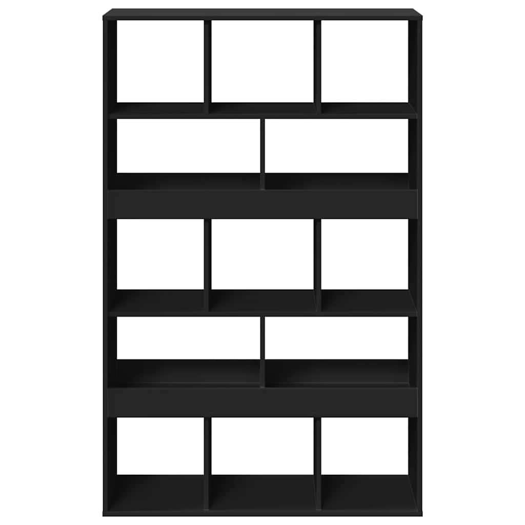 Sobna pregrada crna 100x33x156,5 cm konstruirano drvo