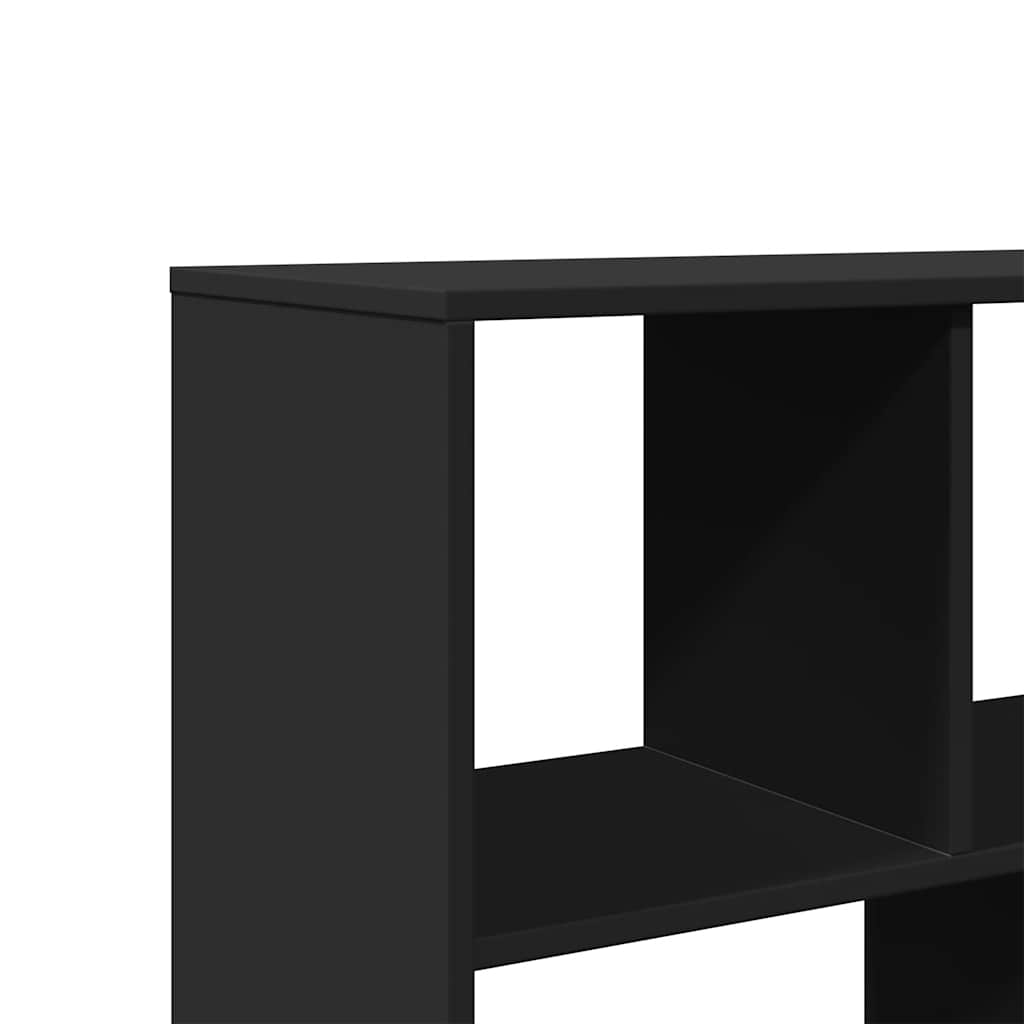 Sobna pregrada crna 100x33x156,5 cm konstruirano drvo