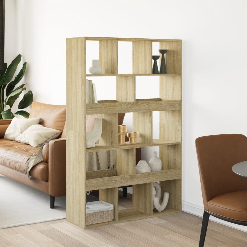 Sobna pregrada boja hrasta 100x33x156,5 cm konstruirano drvo