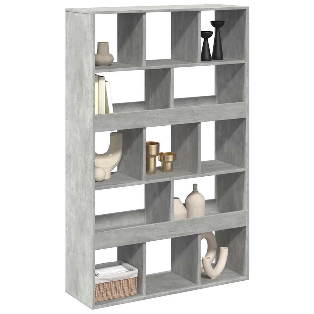 Sobna pregrada boja betona 100x33x156,5 cm konstruirano drvo