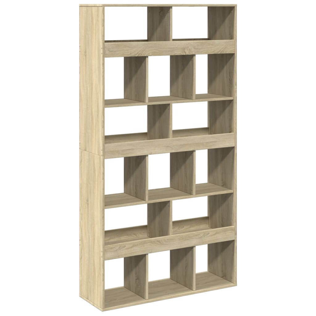 Sobna pregrada boja hrasta 100x33x187,5 cm konstruirano drvo