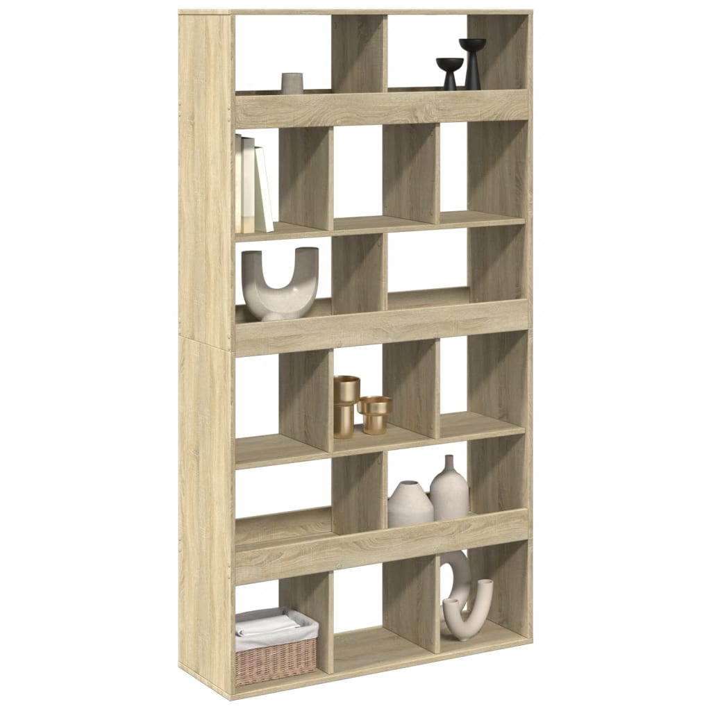 Sobna pregrada boja hrasta 100x33x187,5 cm konstruirano drvo