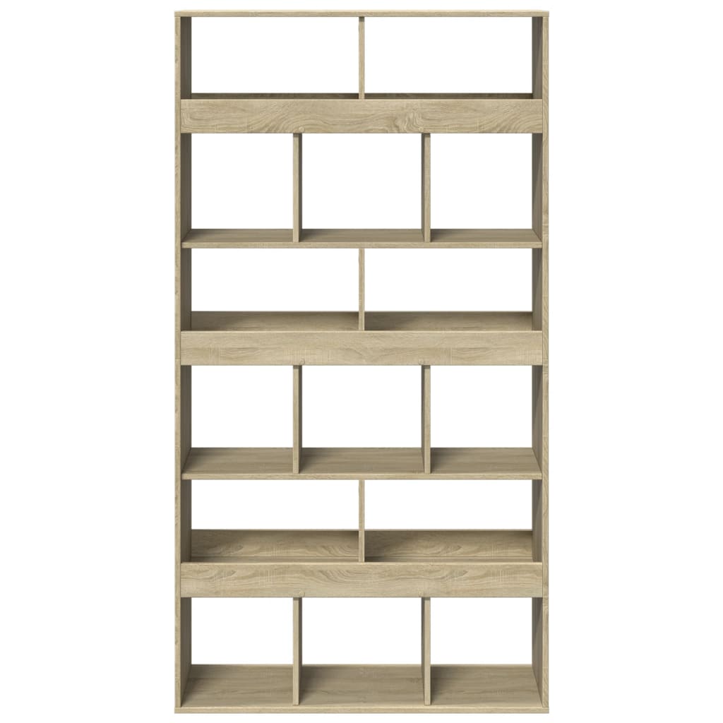 Sobna pregrada boja hrasta 100x33x187,5 cm konstruirano drvo