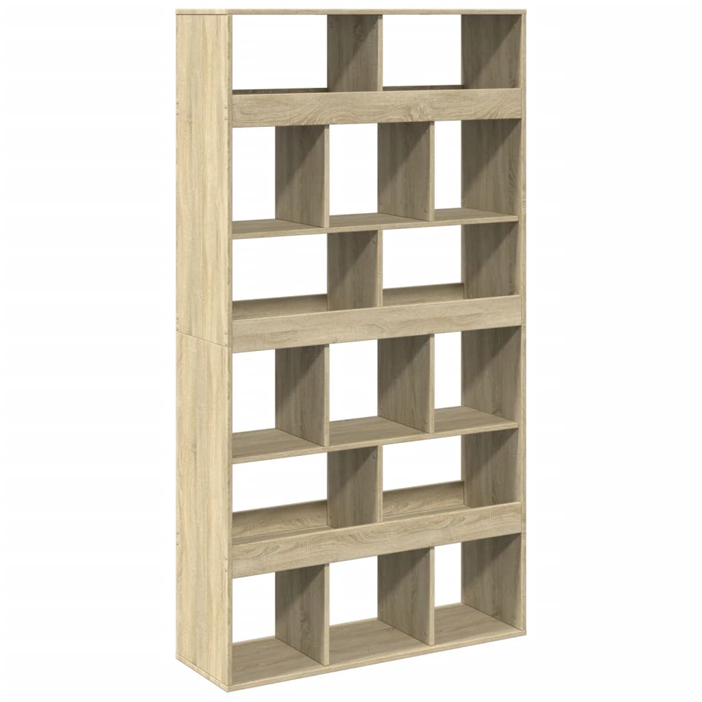 Sobna pregrada boja hrasta 100x33x187,5 cm konstruirano drvo
