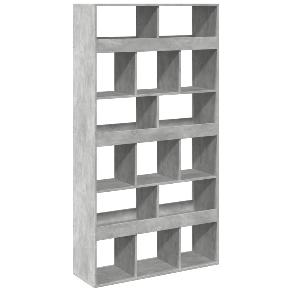 Sobna pregrada boja betona 100x33x187,5 cm konstruirano drvo