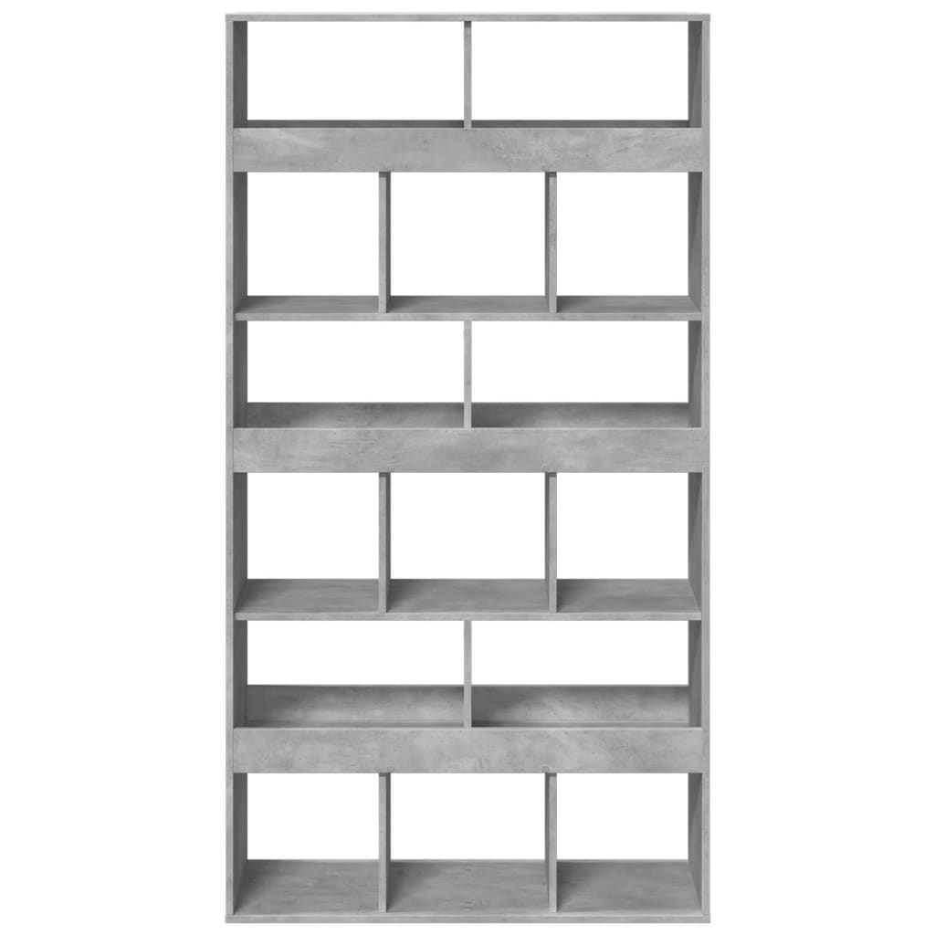 Sobna pregrada boja betona 100x33x187,5 cm konstruirano drvo