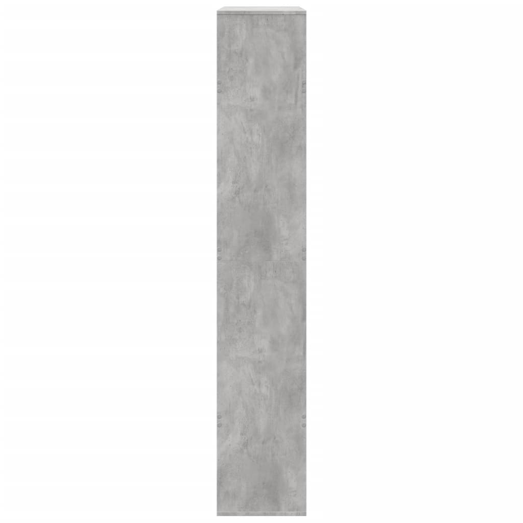 Sobna pregrada boja betona 100x33x187,5 cm konstruirano drvo