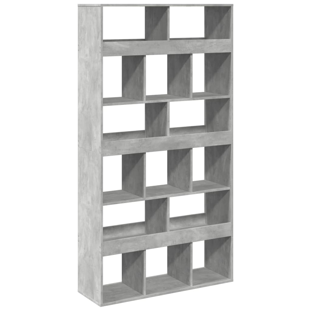 Sobna pregrada boja betona 100x33x187,5 cm konstruirano drvo