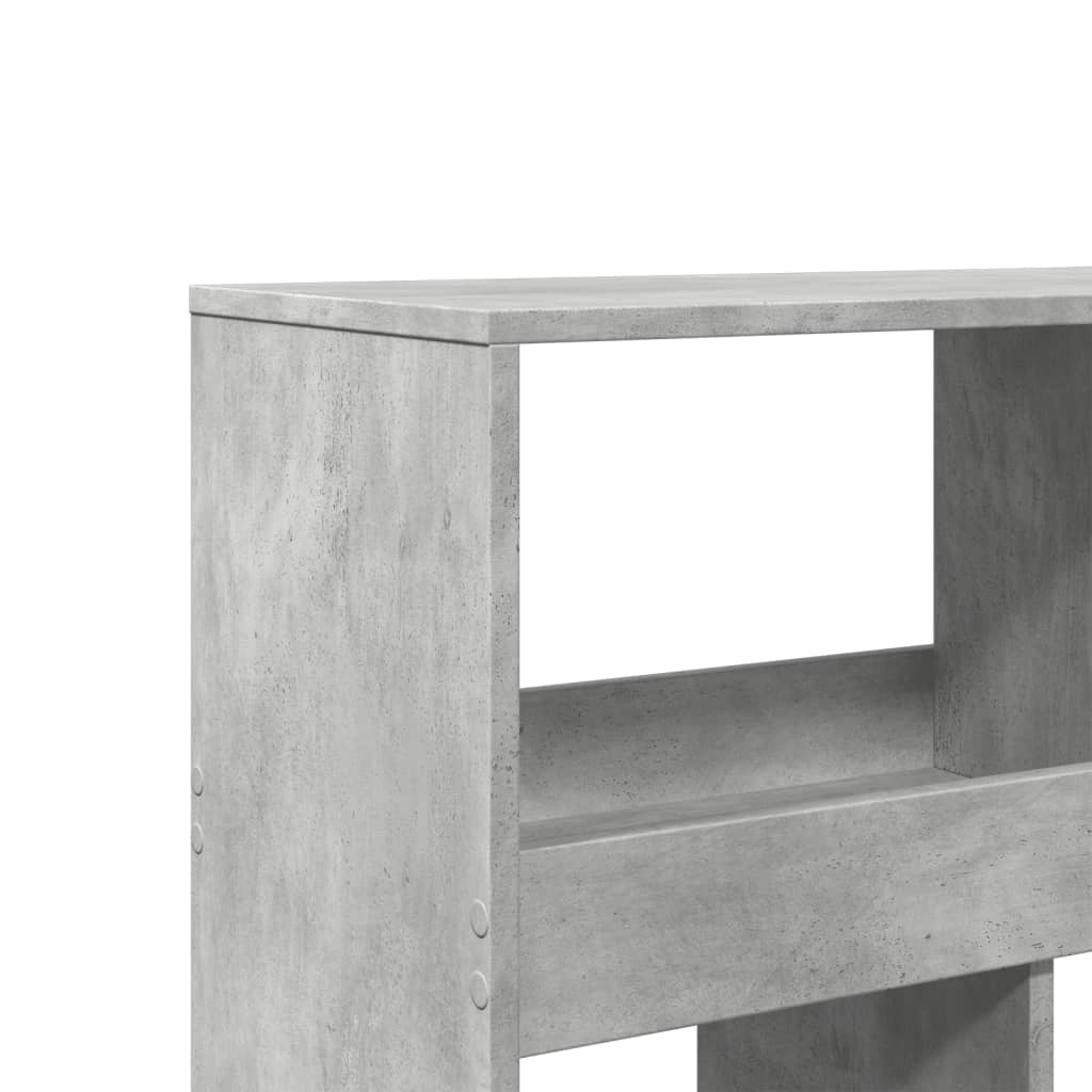 Sobna pregrada boja betona 100x33x187,5 cm konstruirano drvo