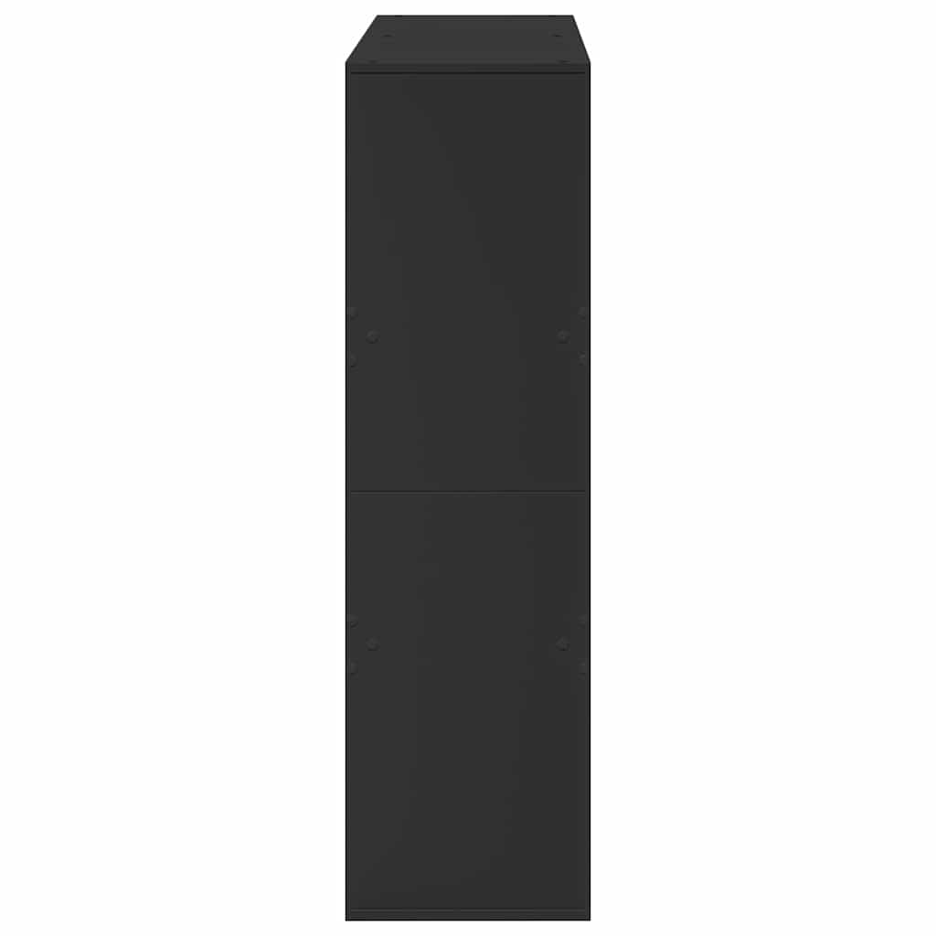 Sobna pregrada crna 100x33x115 cm konstruirano drvo