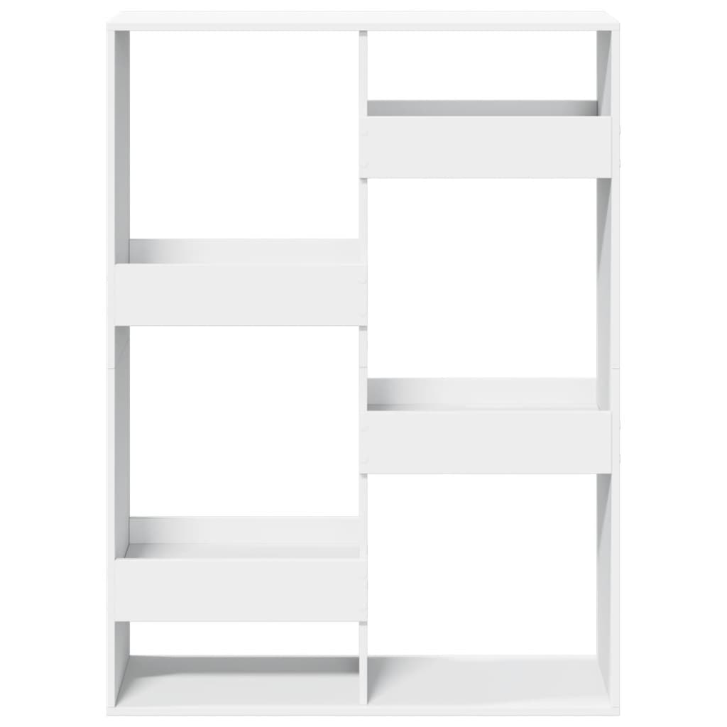 Sobna pregrada bijela 100 x 33 x 135 cm konstruirano drvo
