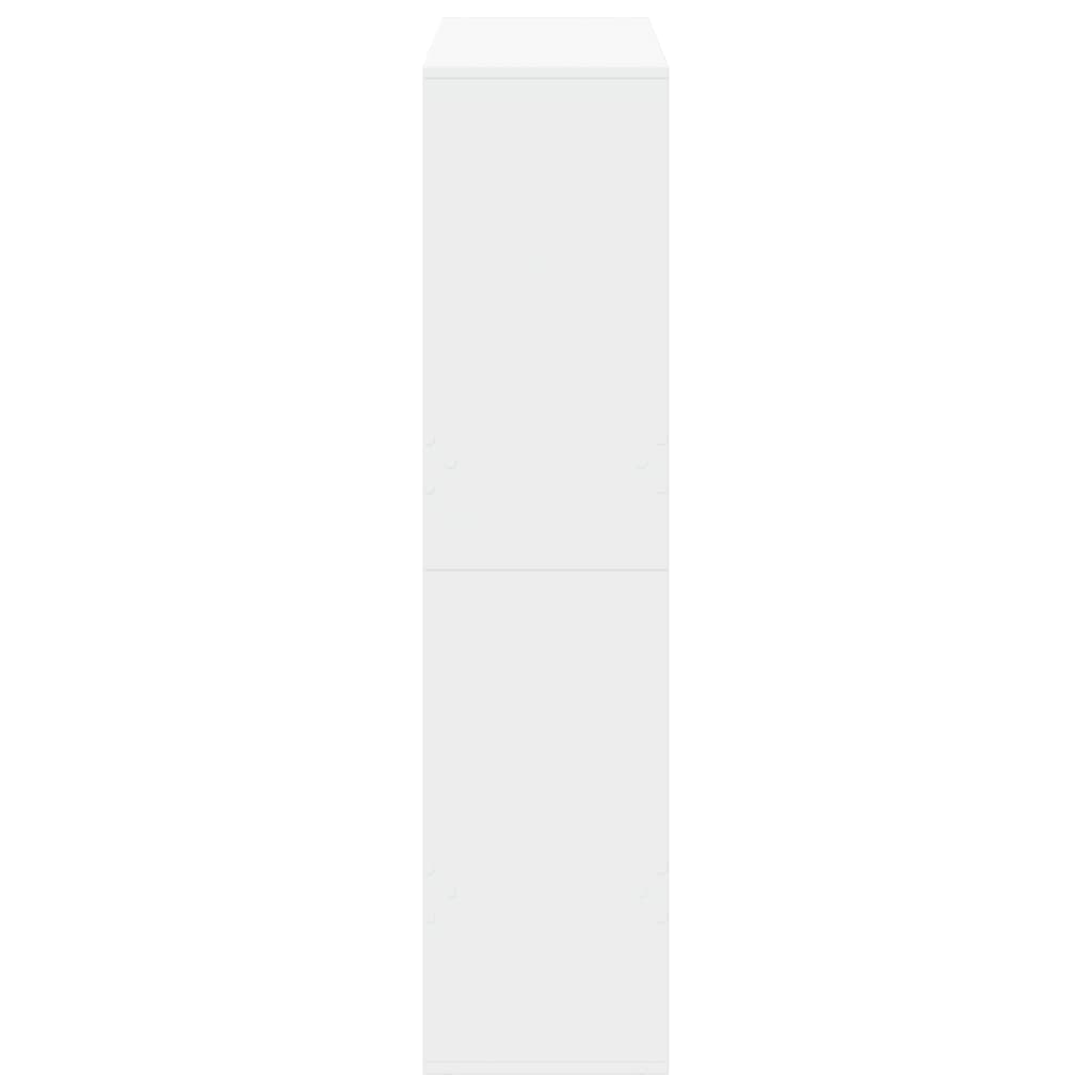 Sobna pregrada bijela 100 x 33 x 135 cm konstruirano drvo