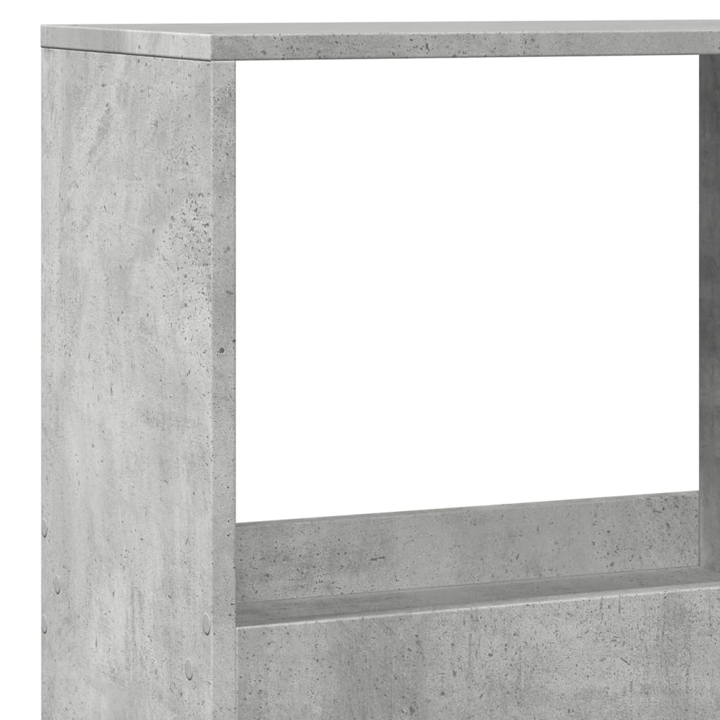 Sobna pregrada boja betona 100x33x175 cm konstruirano drvo