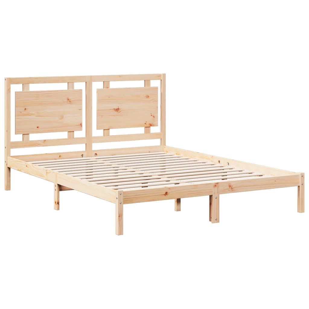 Dugi okvir kreveta bez madraca 160 x 210 cm masivno drvo