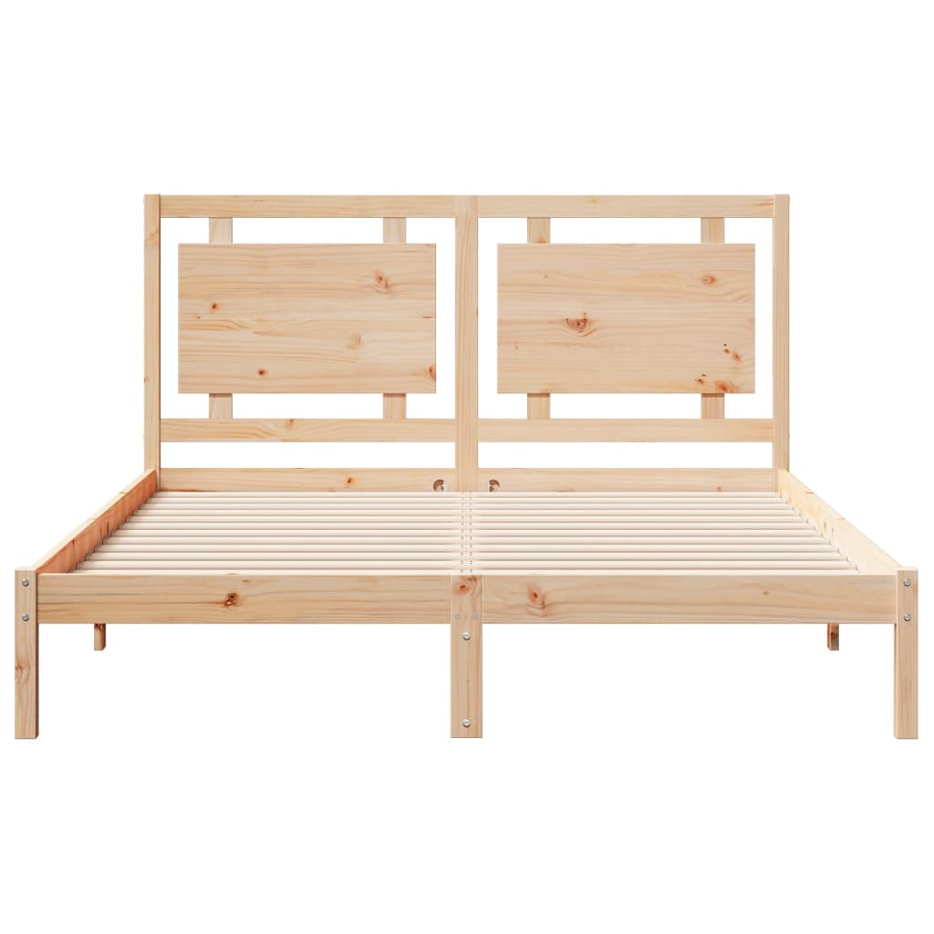 Dugi okvir kreveta bez madraca 160 x 210 cm masivno drvo