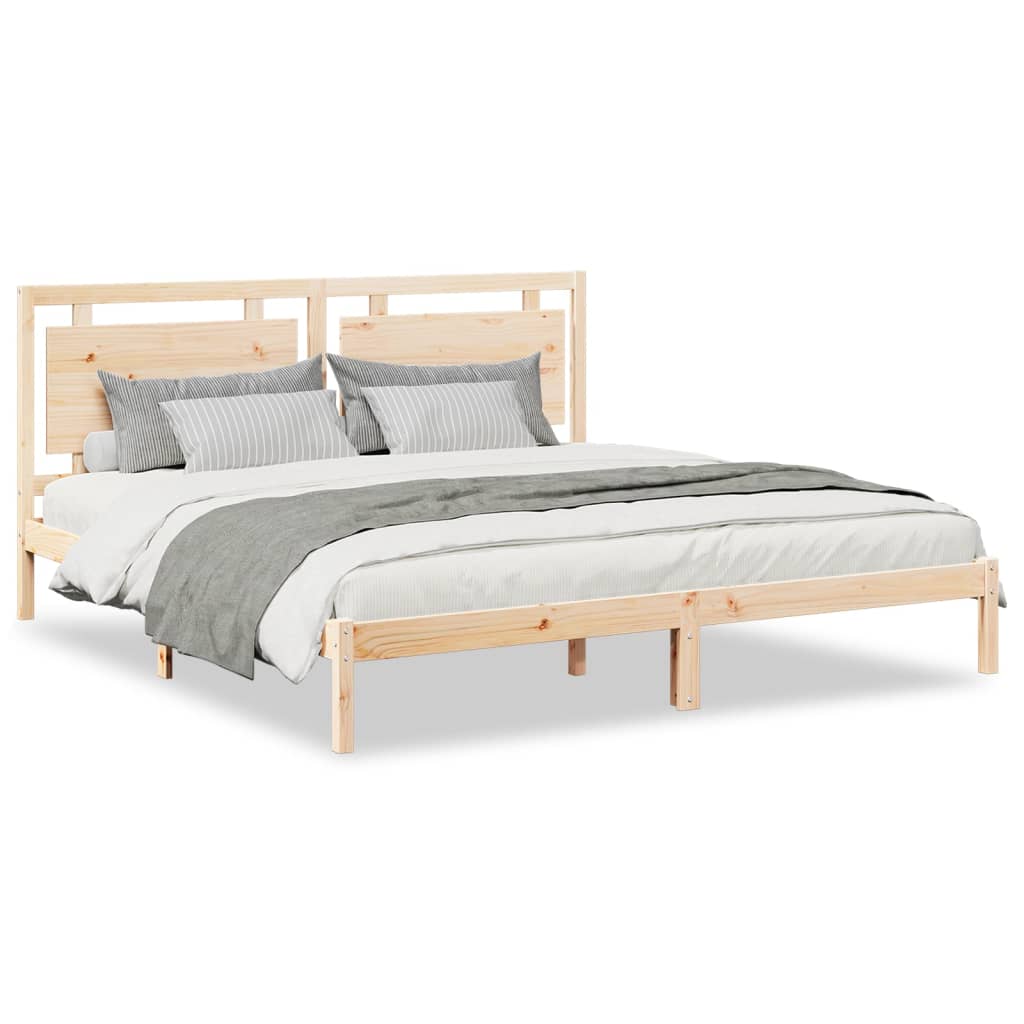 Dugi okvir kreveta bez madraca 180 x 210 cm masivno drvo