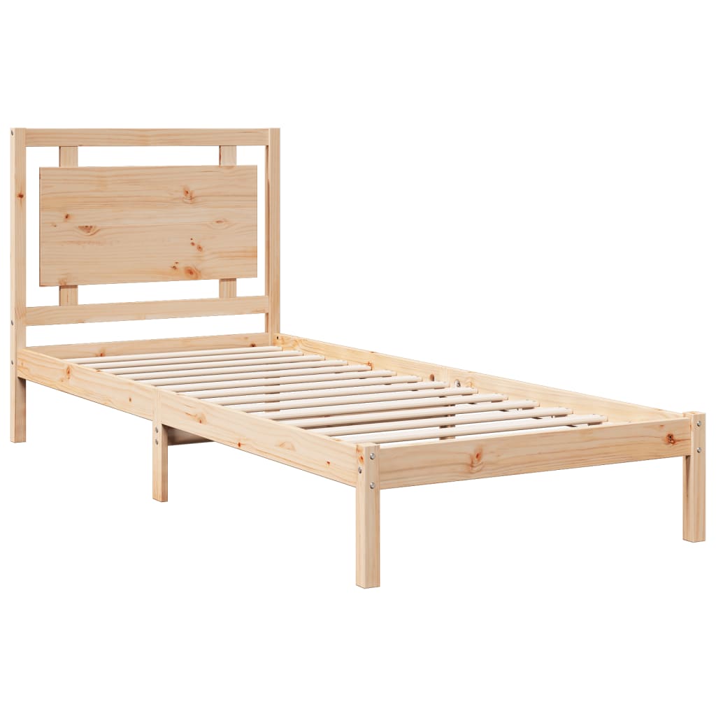 Dugi okvir kreveta bez madraca 100 x 220 cm masivno drvo