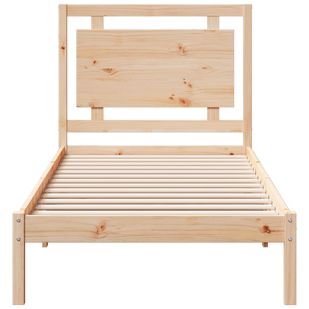 Dugi okvir kreveta bez madraca 100 x 220 cm masivno drvo