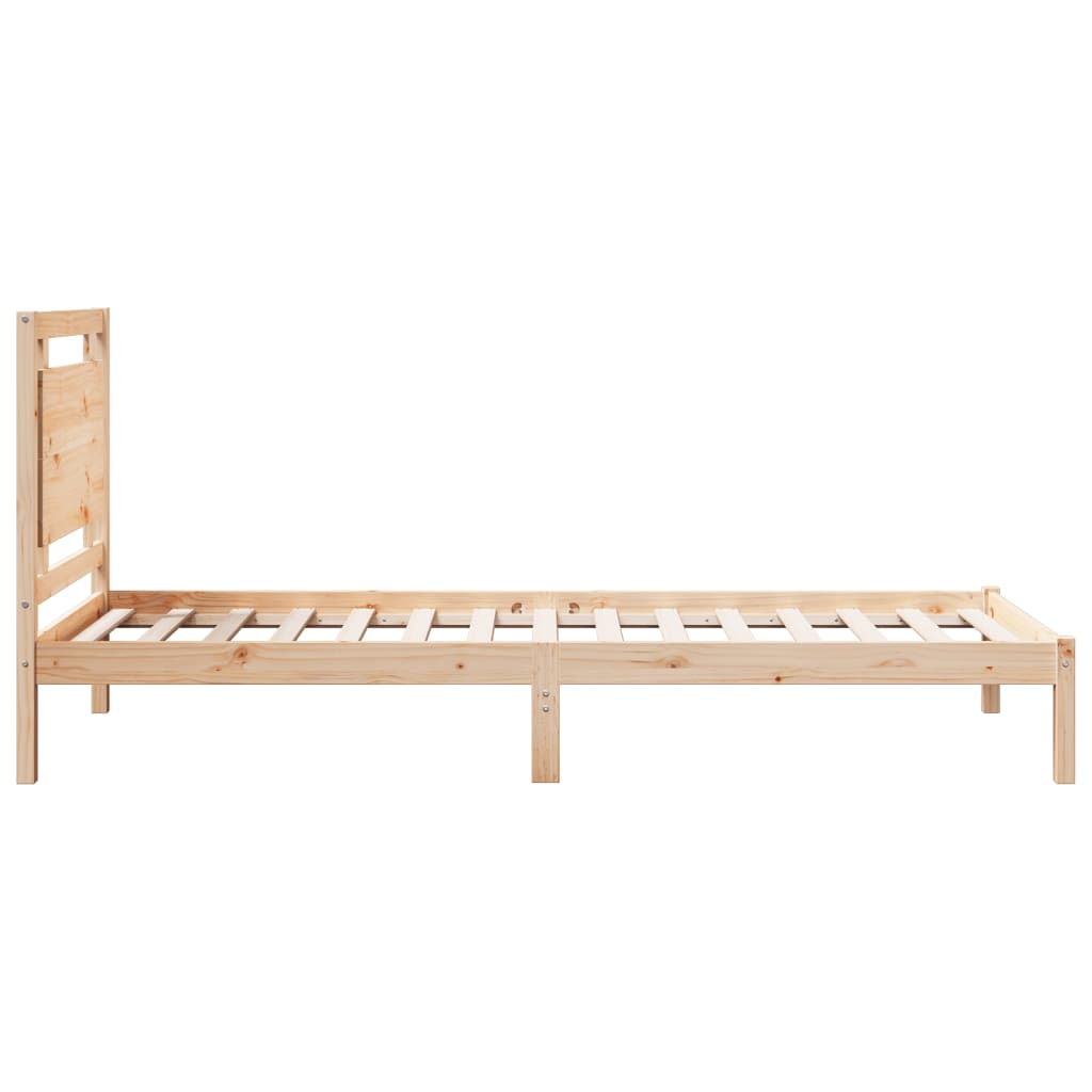 Dugi okvir kreveta bez madraca 100 x 220 cm masivno drvo