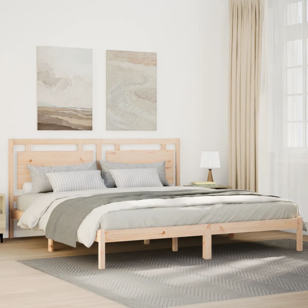 Dugi okvir kreveta bez madraca 200 x 220 cm masivno drvo