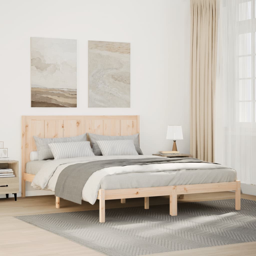 Dugi okvir kreveta bez madraca 140 x 210 cm masivno drvo