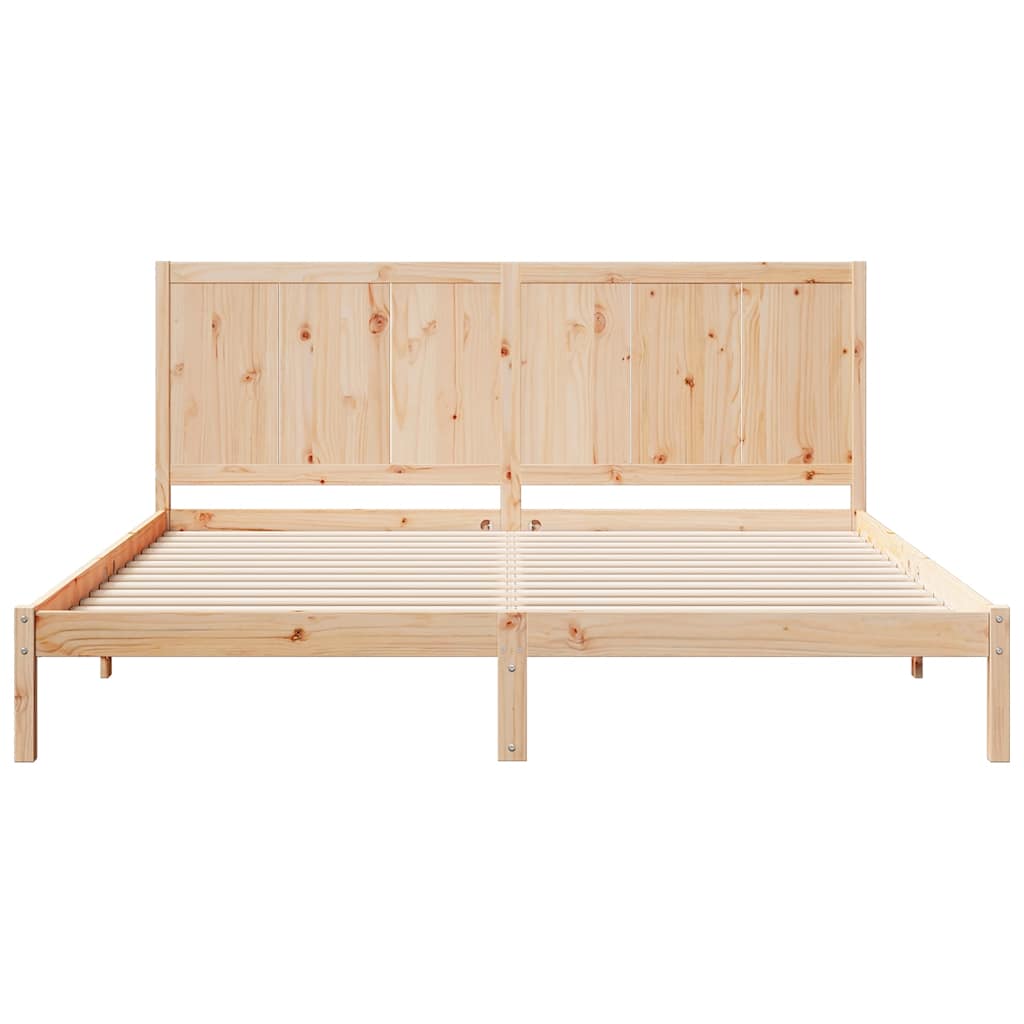 Dugi okvir kreveta bez madraca 200 x 210 cm masivno drvo