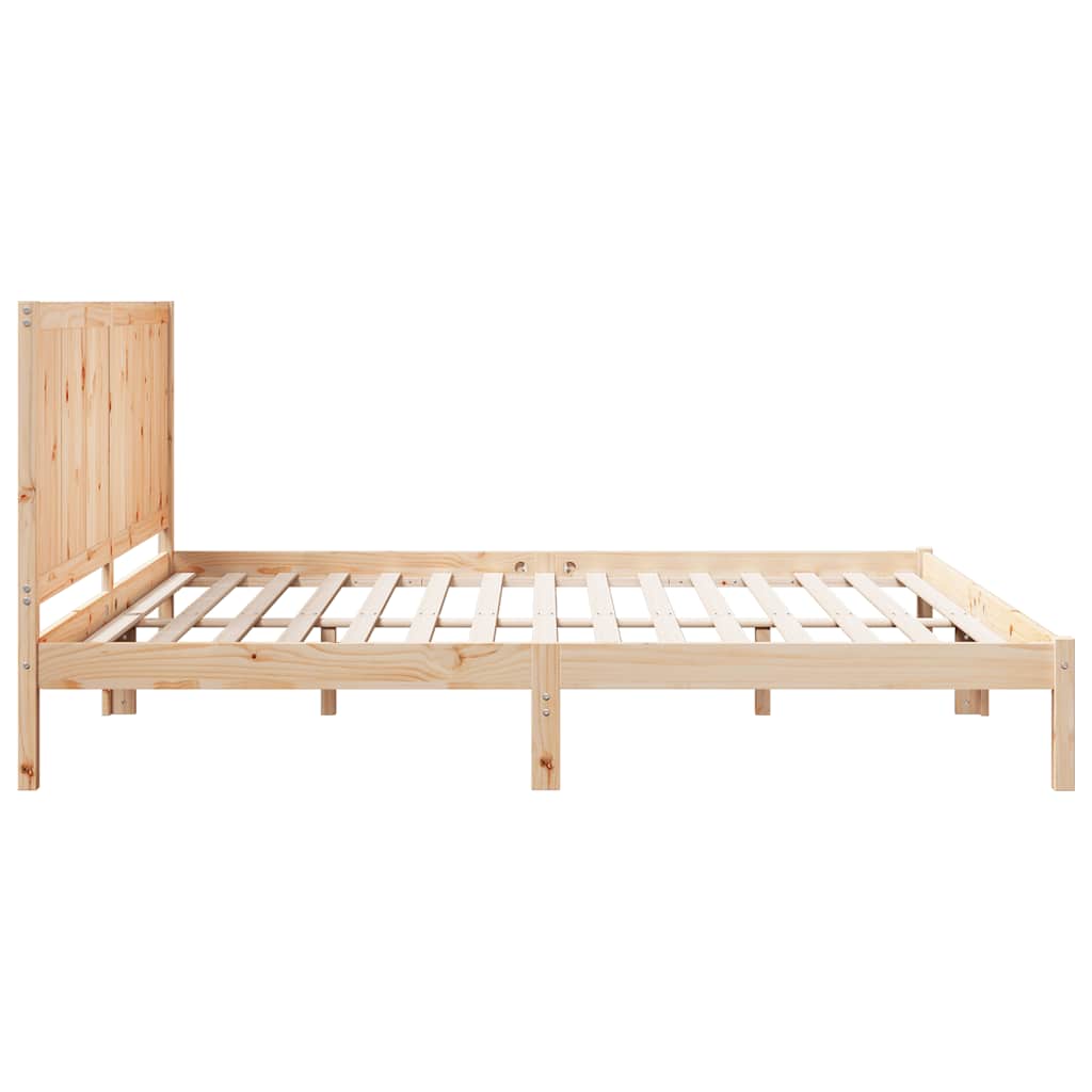 Dugi okvir kreveta bez madraca 200 x 210 cm masivno drvo