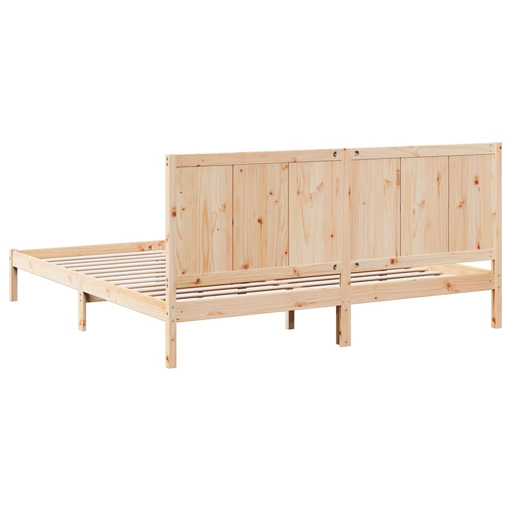 Dugi okvir kreveta bez madraca 200 x 210 cm masivno drvo