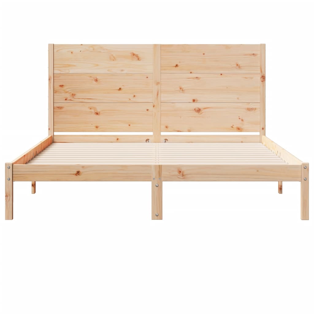 Dugi okvir kreveta bez madraca 160 x 210 cm masivno drvo