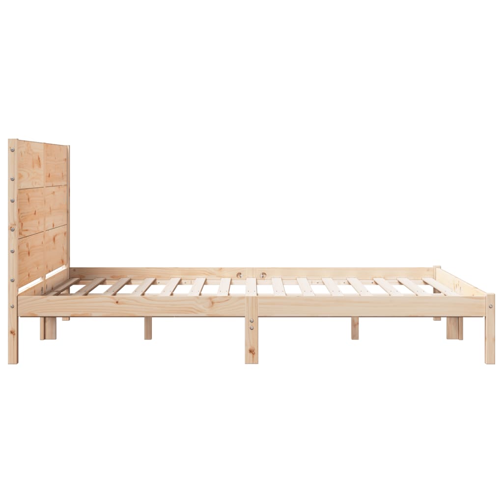 Dugi okvir kreveta bez madraca 160 x 210 cm masivno drvo