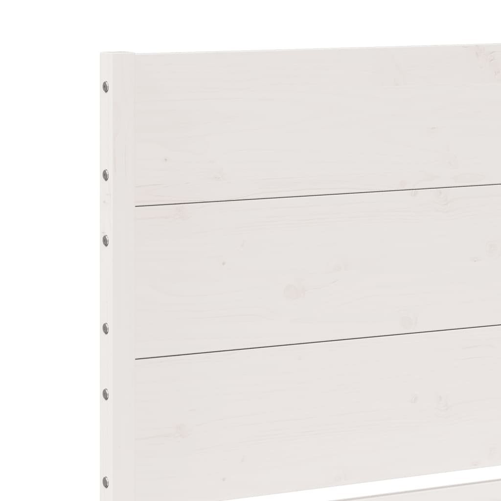 Dugi okvir kreveta bez madraca bijeli 180 x 210 cm masivno drvo