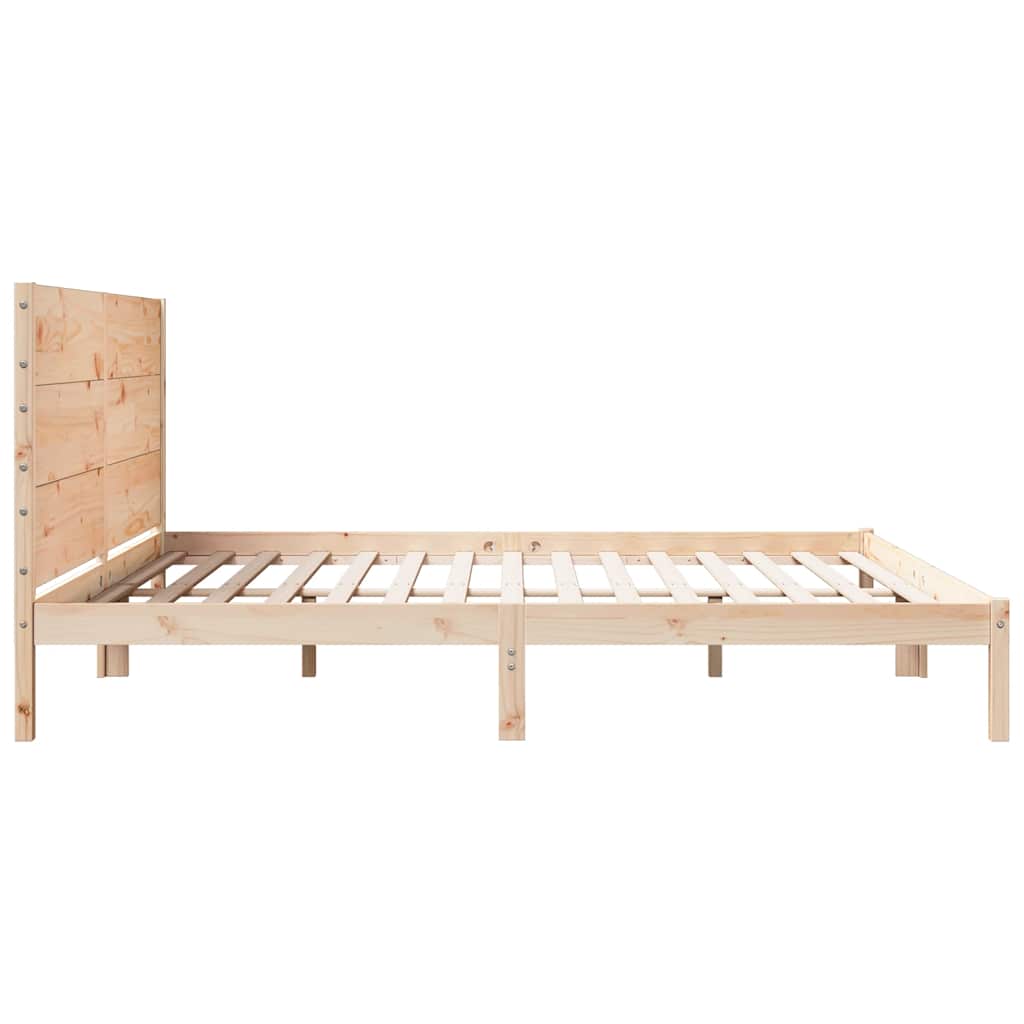 Dugi okvir kreveta bez madraca 200 x 210 cm masivno drvo
