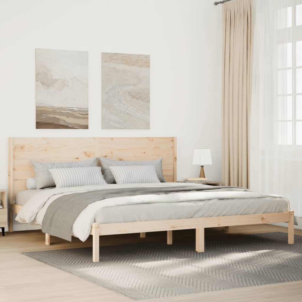 Dugi okvir kreveta bez madraca 200 x 210 cm masivno drvo