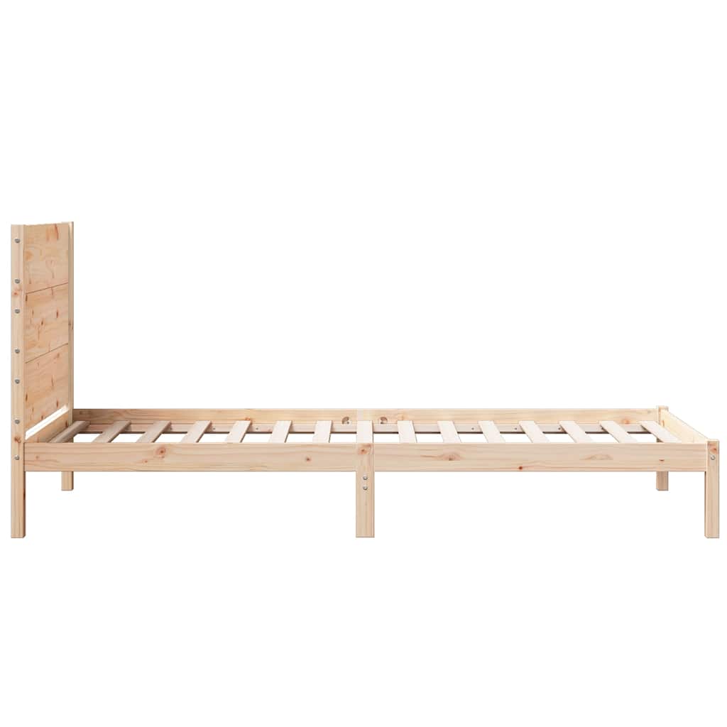 Dugi okvir kreveta bez madraca 90 x 220 cm masivno drvo