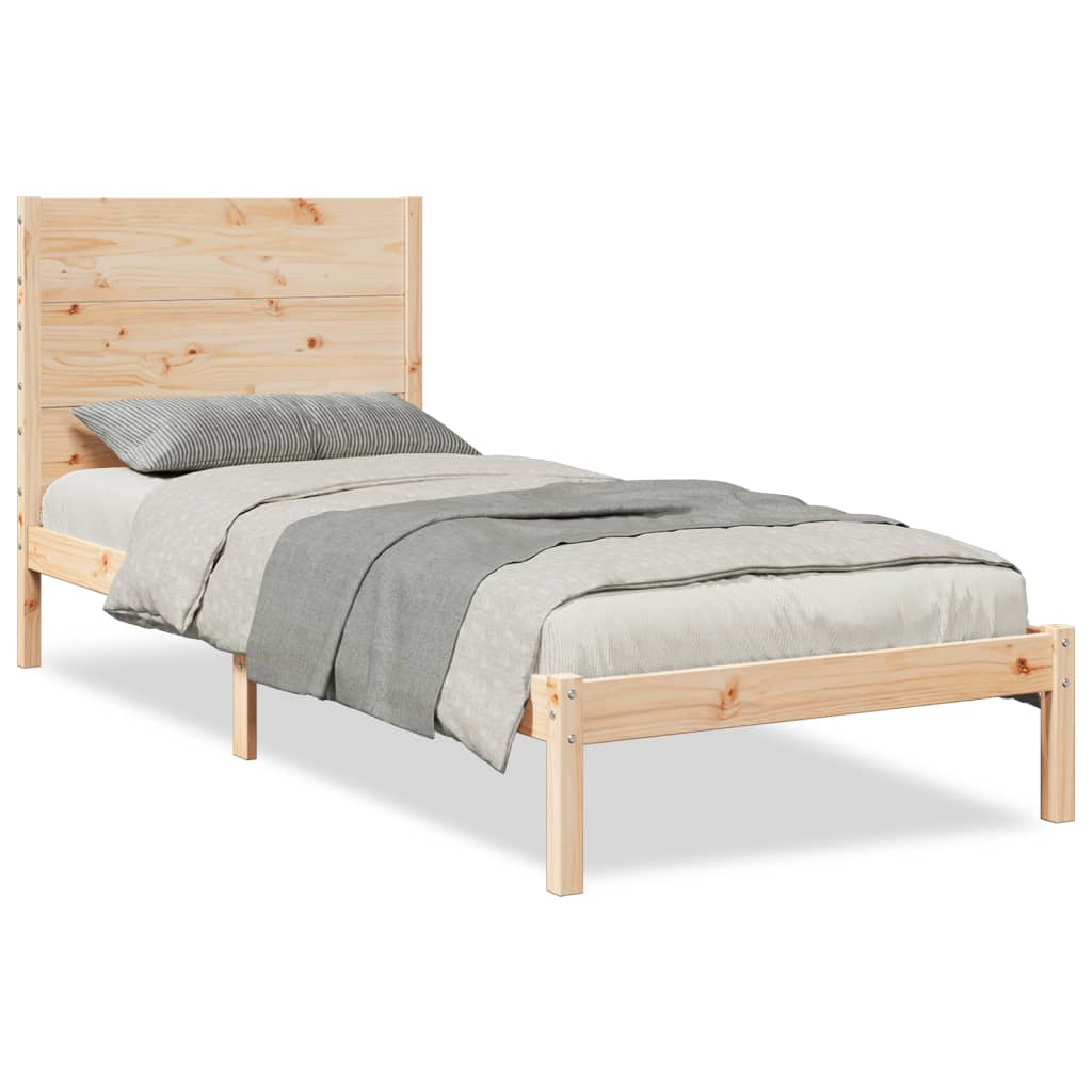 Dugi okvir kreveta bez madraca 100 x 220 cm masivno drvo