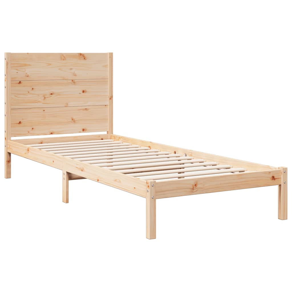 Dugi okvir kreveta bez madraca 100 x 220 cm masivno drvo