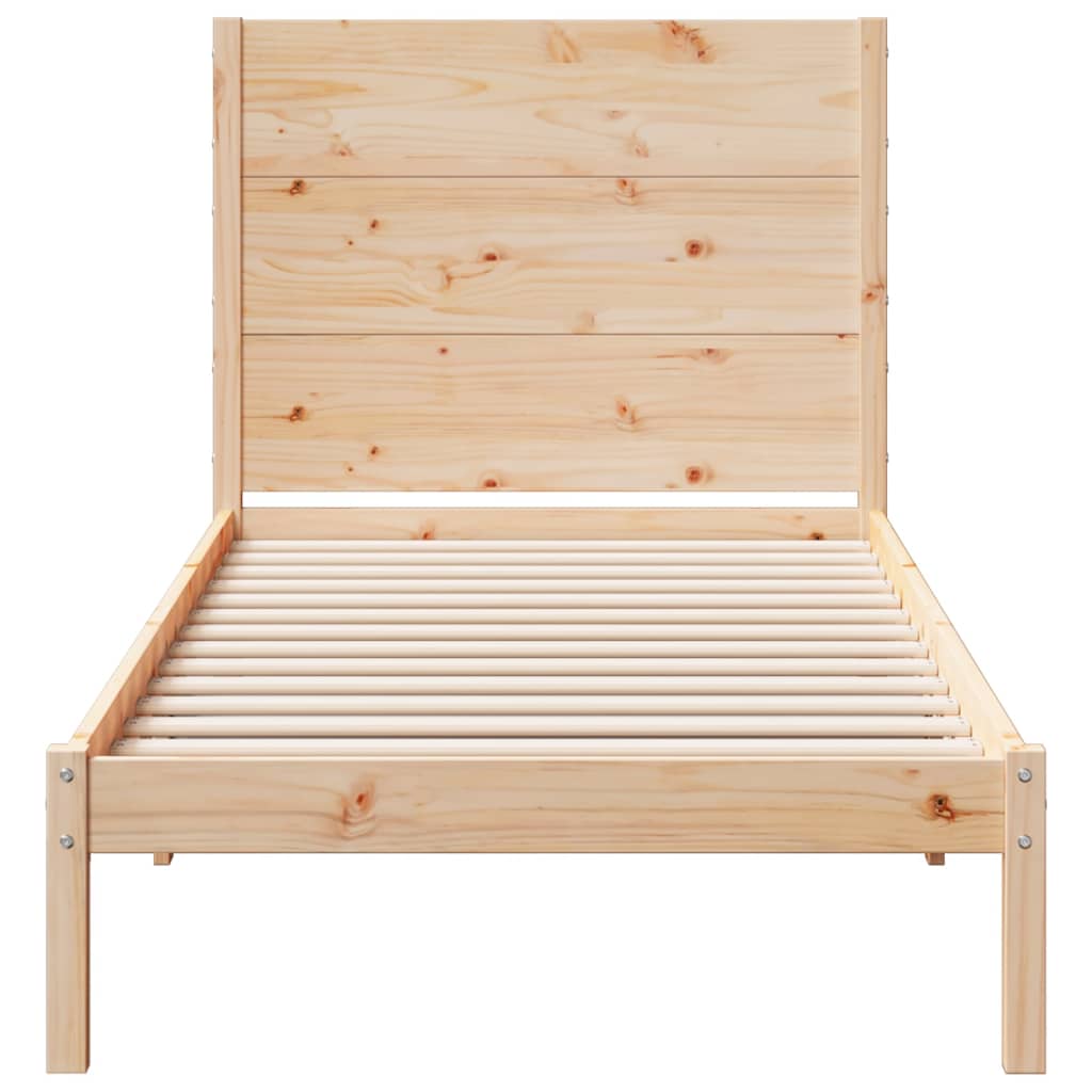 Dugi okvir kreveta bez madraca 100 x 220 cm masivno drvo