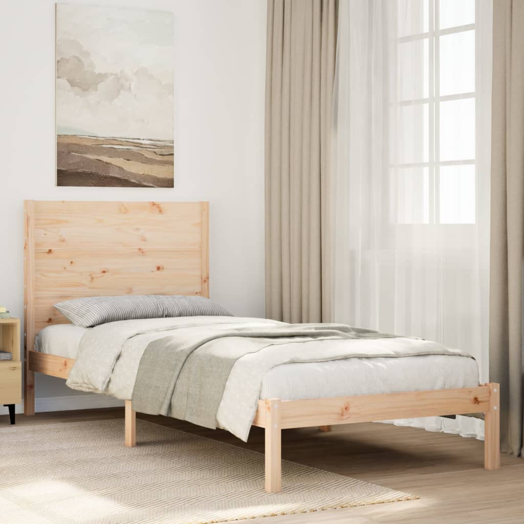 Dugi okvir kreveta bez madraca 100 x 220 cm masivno drvo