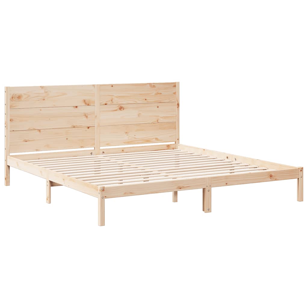 Dugi okvir kreveta bez madraca 200 x 220 cm masivno drvo