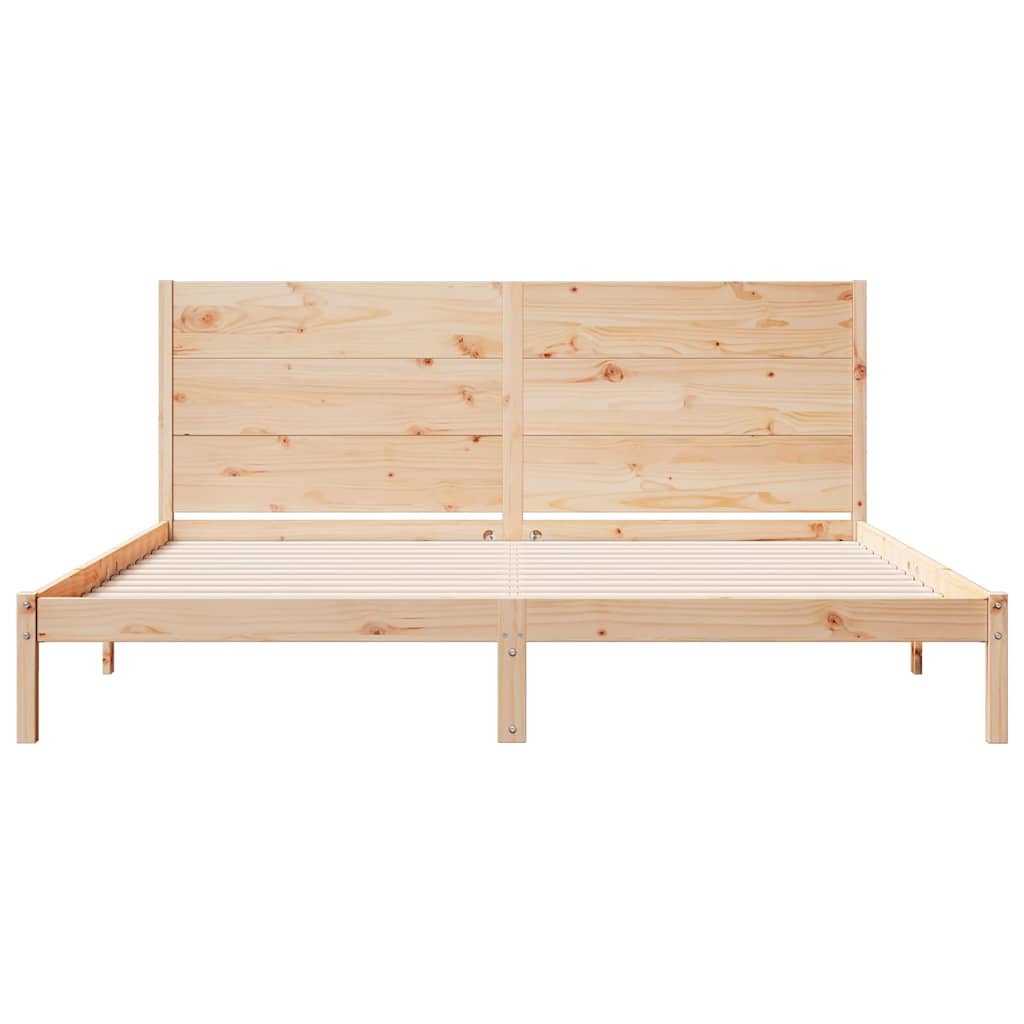 Dugi okvir kreveta bez madraca 200 x 220 cm masivno drvo