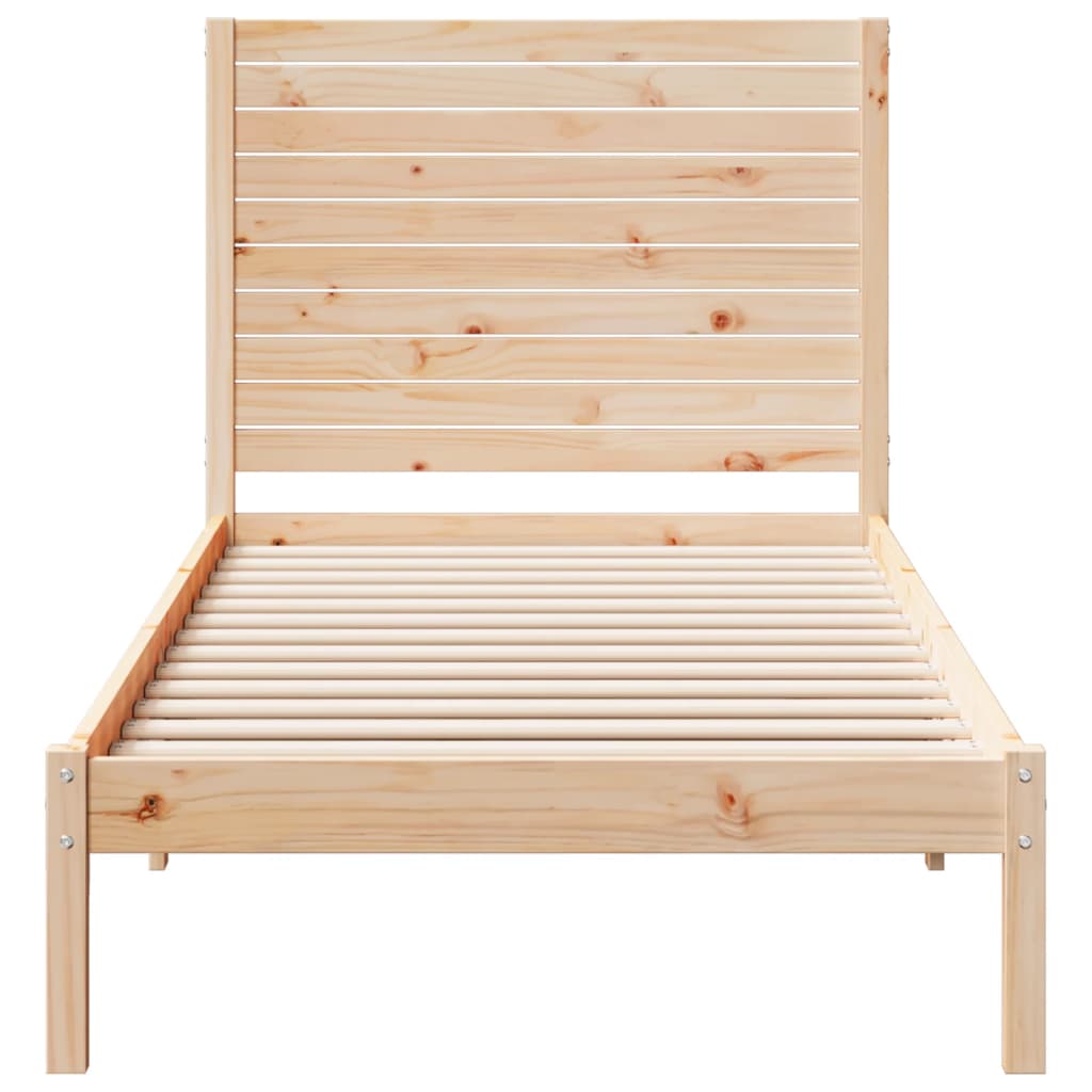 Dugi okvir kreveta bez madraca 100 x 210 cm masivno drvo