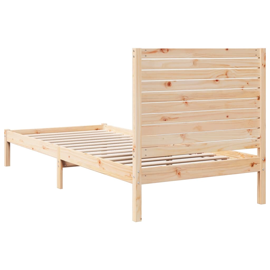 Dugi okvir kreveta bez madraca 100 x 210 cm masivno drvo