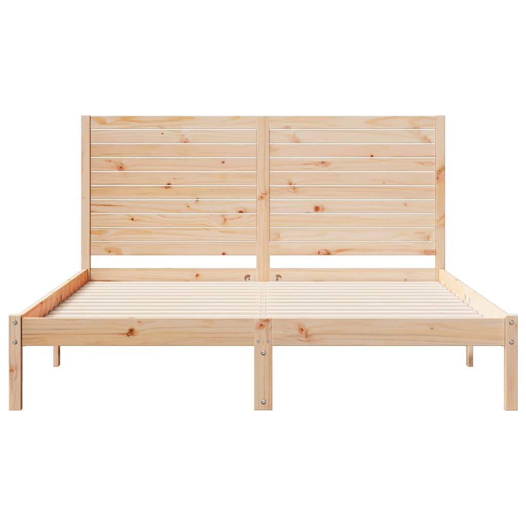 Dugi okvir kreveta bez madraca 160 x 210 cm masivno drvo
