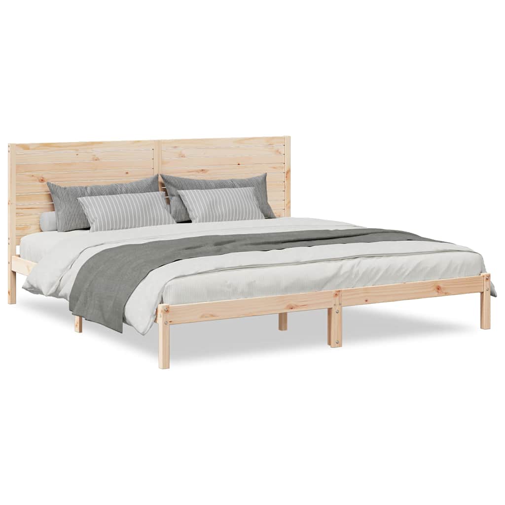 Dugi okvir kreveta bez madraca 180 x 210 cm masivno drvo