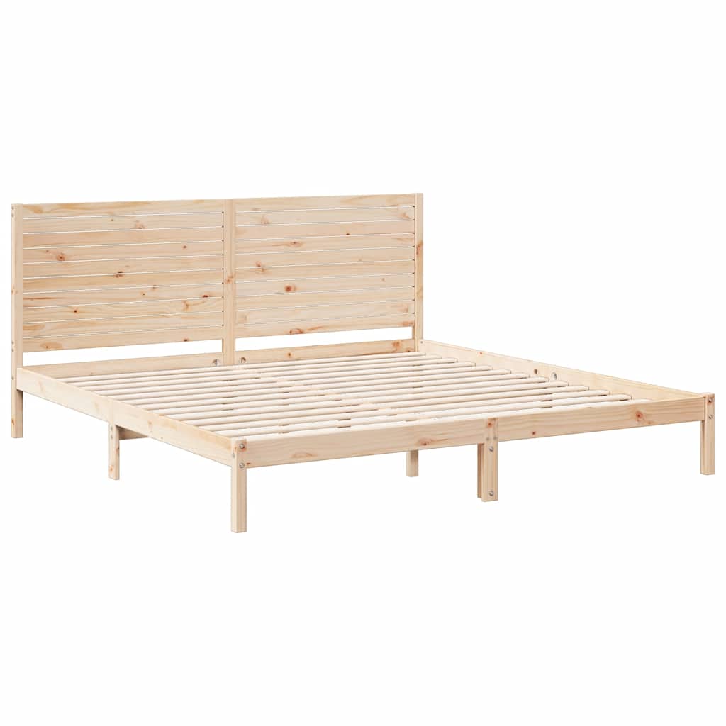 Dugi okvir kreveta bez madraca 180 x 210 cm masivno drvo
