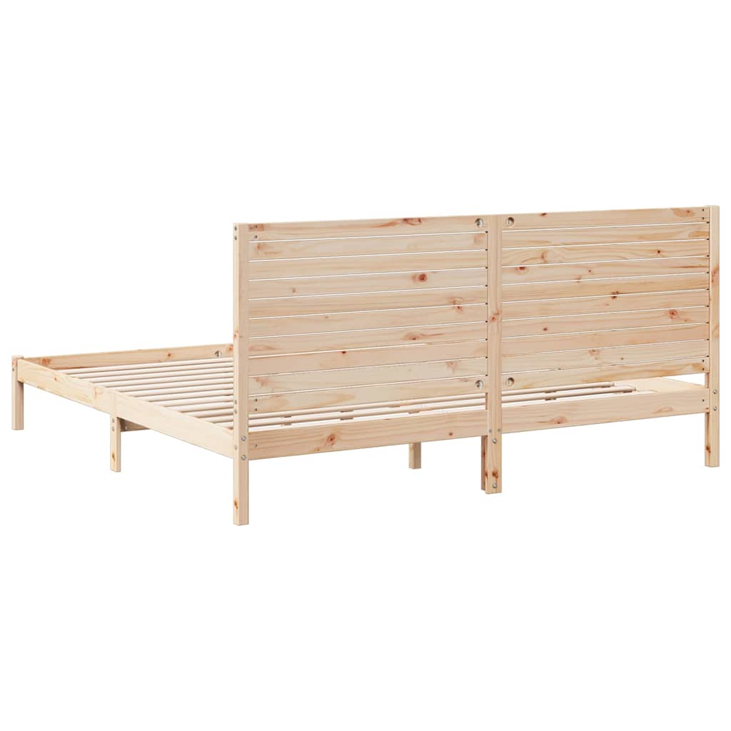Dugi okvir kreveta bez madraca 180 x 210 cm masivno drvo