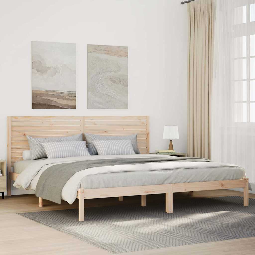 Dugi okvir kreveta bez madraca 180 x 210 cm masivno drvo