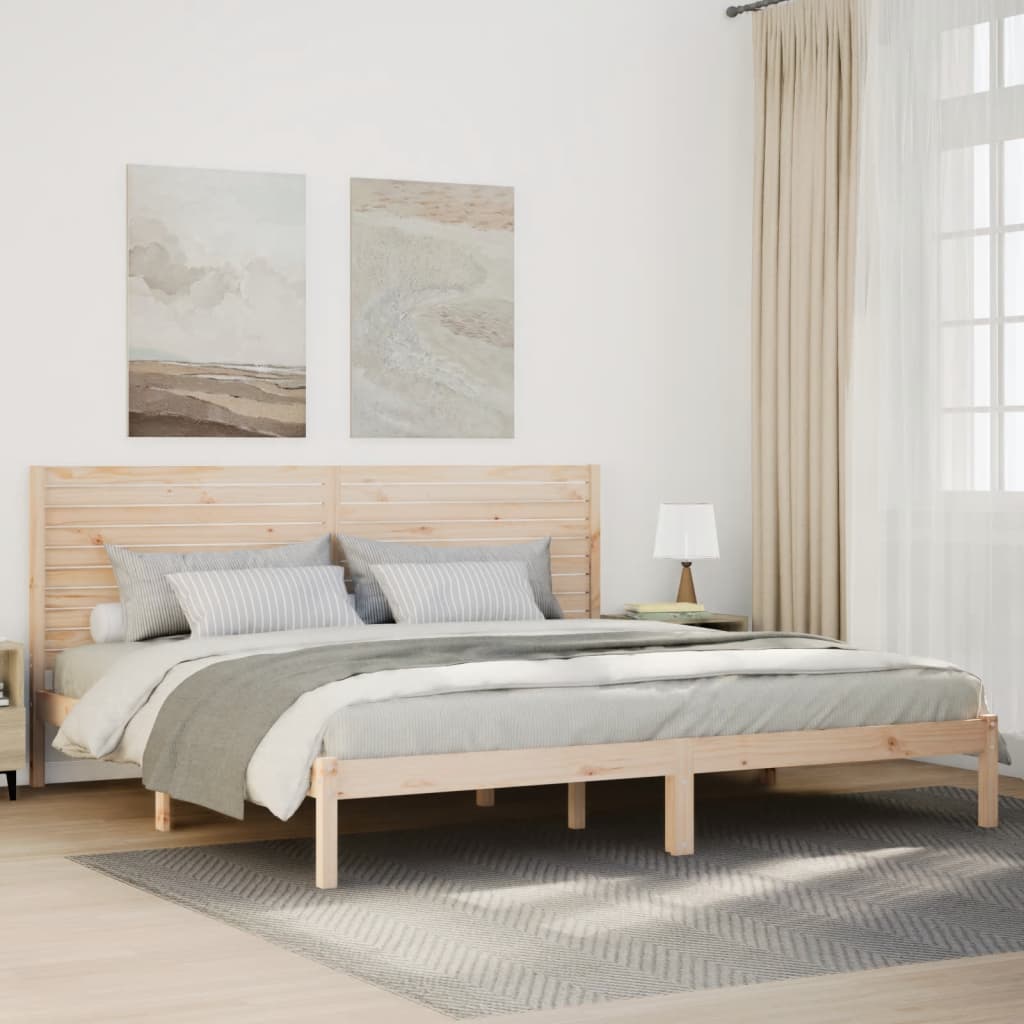 Dugi okvir kreveta bez madraca 200 x 210 cm masivno drvo